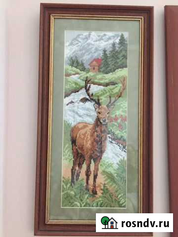 Картина крестом «Олень» Майкоп - изображение 1