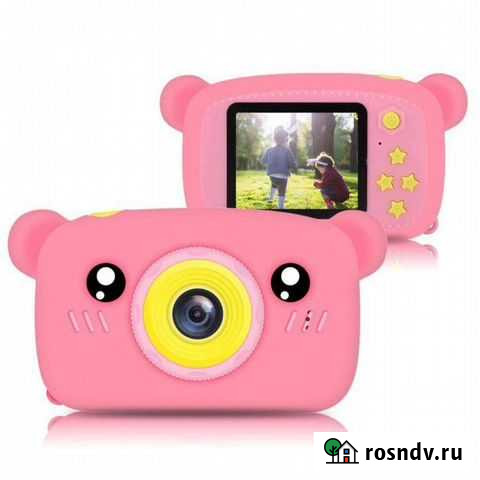 Детский фотоаппарат с силиконовым чехлом (Мишка) Омск - изображение 1