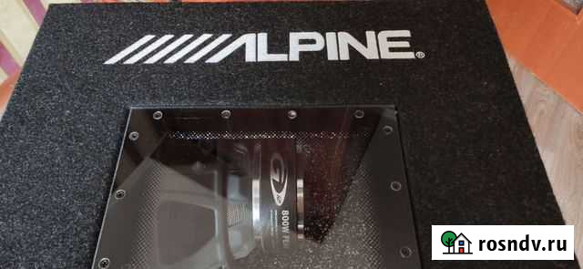 Автомобильный сабвуфер Alpine 800W Воронеж - изображение 1