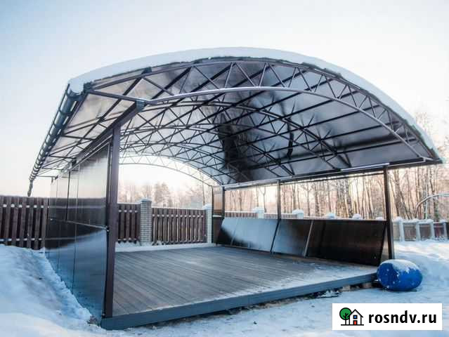 Навес для автомобиля / Навесы из поликарбоната Бийск - изображение 1