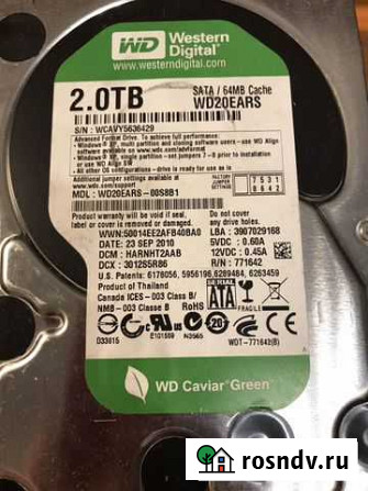 Нерабочие жёсткие диски WD 3,5 Москва - изображение 1