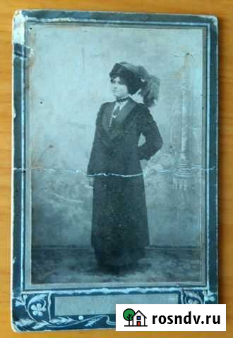 Антикварное фото девушки. В рамке Ялта - изображение 1