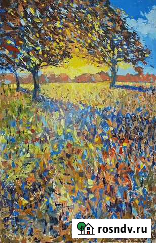 Картина маслом на холсте большая Иркутск - изображение 1