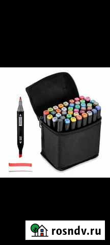 Маркеры двусторонние 48шт в чехле Иркутск - изображение 1