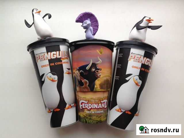 Топперы стаканы игрушки из кинотеатра Москва - изображение 1