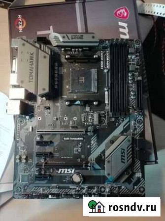 Материнская плата am4 b450 + ryzen 5 2600 Тихорецк - изображение 1