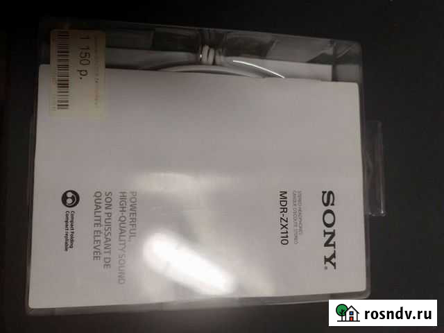 Наушники Sony MDR-ZX110 Санкт-Петербург - изображение 1