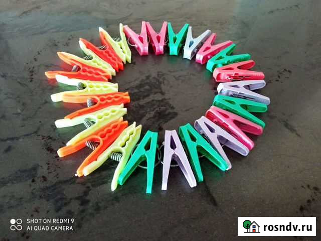 Прищепки бельевые пластмассовые 23 шт Саратов - изображение 1