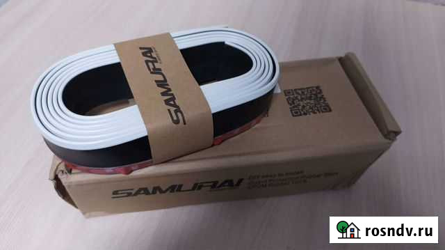 Губа на бампер Samurai с белым кантом Нижний Новгород - изображение 1