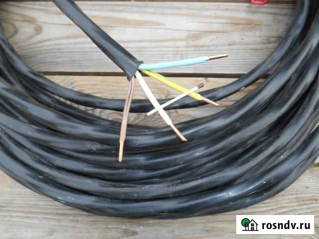 Медный силовой кабель ввг 4х4 мм (22 метра) гост Старая Майна - изображение 1