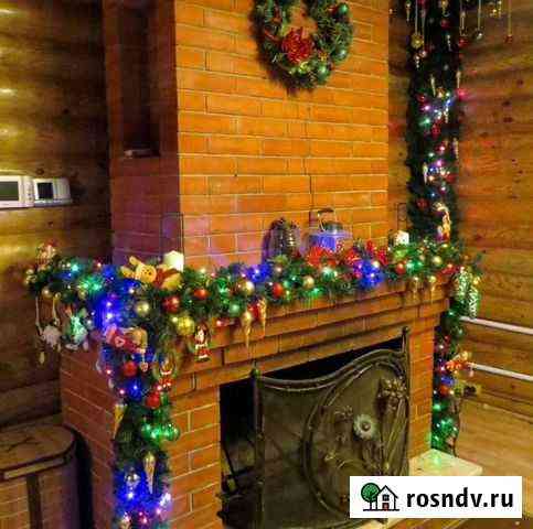 Новогоднее украшение камина Москва