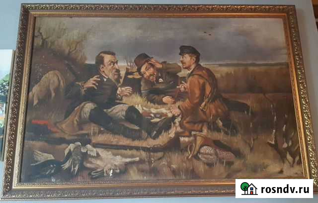 Картина Охотники на привале Благовещенск - изображение 1