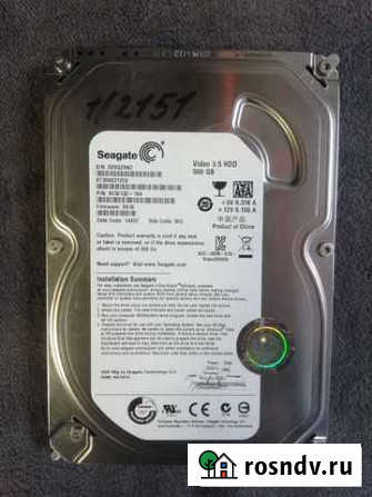 Жесткий диск бу 3.5 1/2151 500Gb скупка техники Ярославль - изображение 1