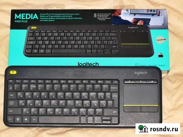 Logitech Клавиатура Logitech K400+ Беспроводная Екатеринбург - изображение 1