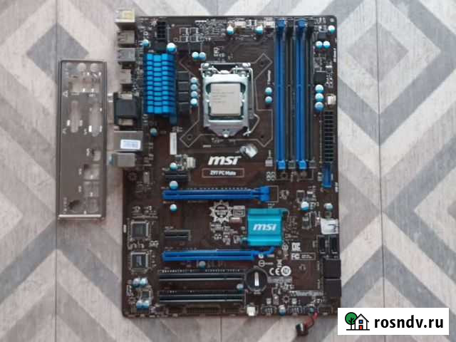 Материнская плата Z97 + i7-4790 Новосибирск - изображение 1