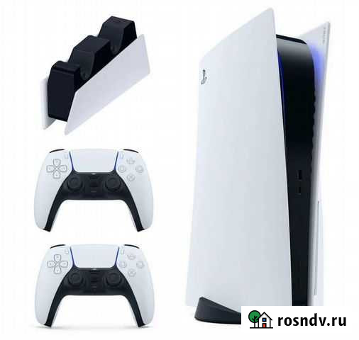 Playstation 5 + наушники, зарядное устройство, вто Анапа - изображение 1