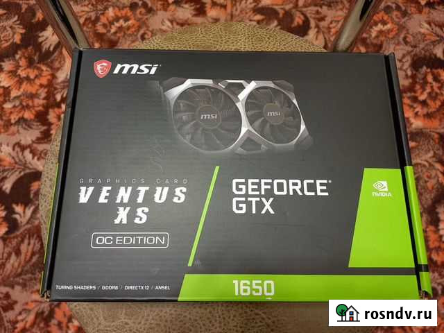 MSI GeForce GTX 1650 D6 ventus XS OC Обмен Тольятти - изображение 1