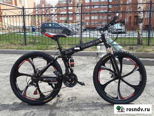 Велосипед горный Porsche на литых дисках Новосибирск - изображение 1