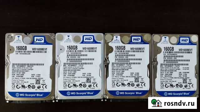 Жесткий диск 2.5 WD1600bevt 160 Гб Scorpio Blue Махачкала - изображение 1