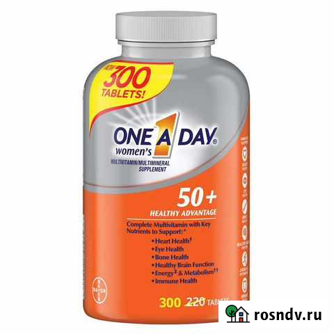 Бад One A Day мультивитамин для жещин 50 + 300таб Одинцово - изображение 1