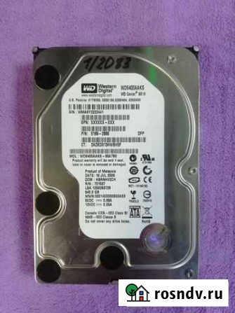 HDD 3.5 WD 640Gb WD6400aaks 1/2083 скупка/залог Ярославль - изображение 1