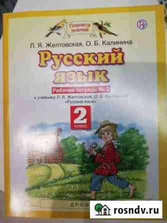 Рабочая тетрадь Русский язык 2 класс Пермь
