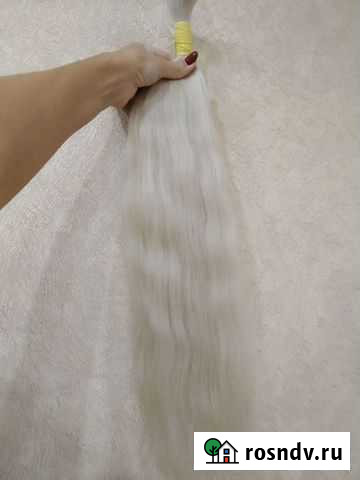 Волосы для наращивания 60 см срез холодный блонд Ярославль - изображение 1