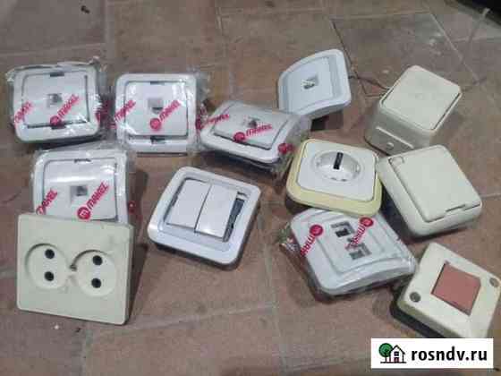 Выключатель, розетки rj45, розетки Ухта