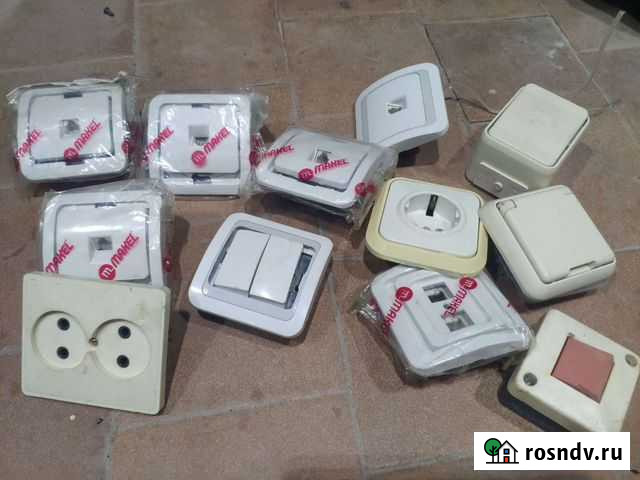 Выключатель, розетки rj45, розетки Ухта - изображение 1