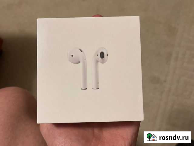 Новые Airpods 2 беспроводная зарядка ростест Мурманск - изображение 1
