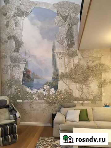 Роспись стен, барельеф в интерьере, художник Красноярск - изображение 1