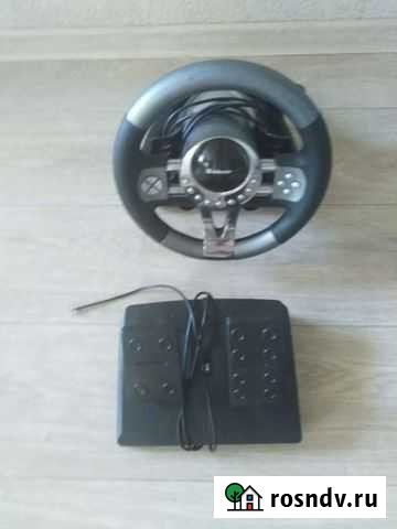 Игровой руль с педалями для пк Киселевск - изображение 1
