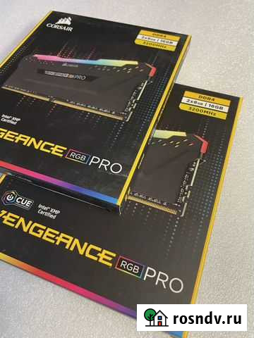 Память DDR4 2x8Gb Corsair CMW16GX4M2C3200C16 Красноярск - изображение 1