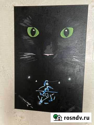 Картина оберег “Кот Бегемот» Симферополь - изображение 1