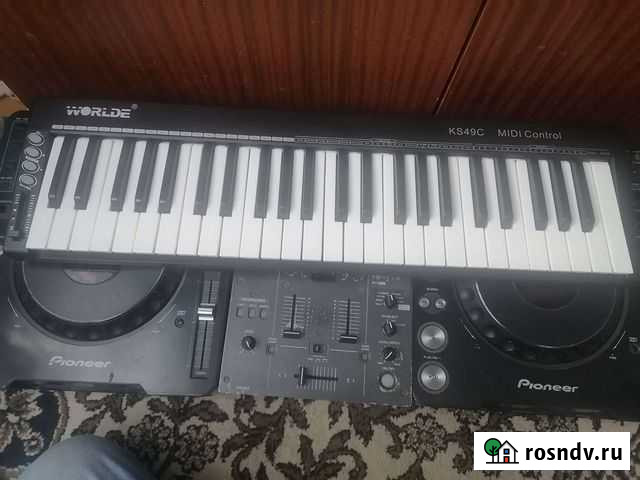 Midi клавиатура worlde ks49c Азнакаево - изображение 1