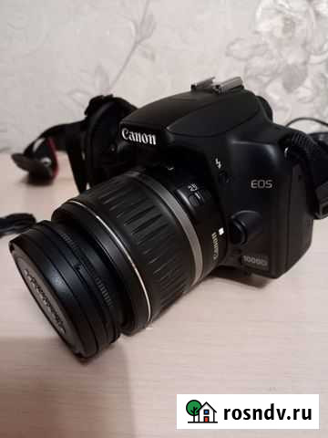Зеркальный фотоаппарат canon 1000d полный комплект Улан-Удэ - изображение 1