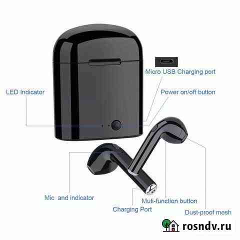 Зарядное устройство для наушников I7s Bluetooth Вилючинск