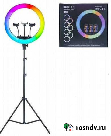 Кольцевая лампа RGB 45см + гарантия Ижевск - изображение 1