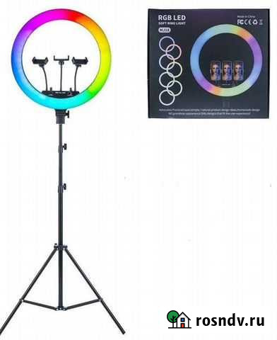 Кольцевая лампа RGB 45см + гарантия Ижевск - изображение 1