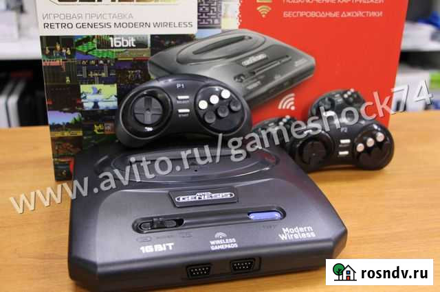 Sega Retro Genesis + 170 игр + 2 джойстика 2.4ггц Челябинск - изображение 1