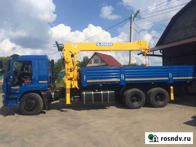 Услуги манипулятора Камаз 65117 с кму Soosan746L Тюмень - изображение 1