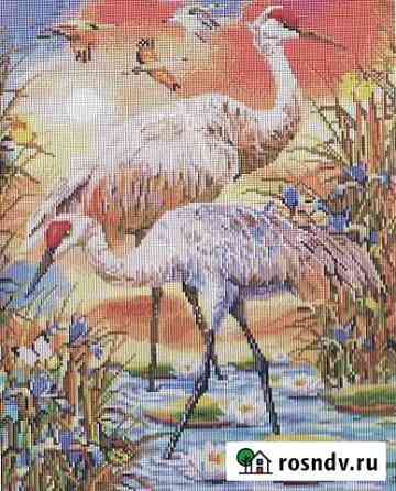 Алмазная мозаика Paintboy Журавли 40*50 см Новосибирск