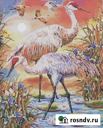 Алмазная мозаика Paintboy Журавли 40*50 см Новосибирск - изображение 1