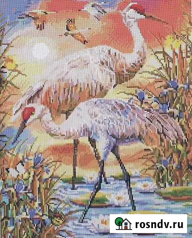 Алмазная мозаика Paintboy Журавли 40*50 см Новосибирск - изображение 1