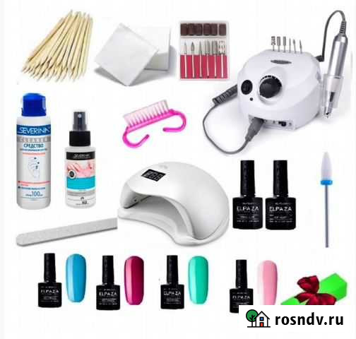Набор для ногтей с гель-лаками, гибридной лампой S Калининград - изображение 1