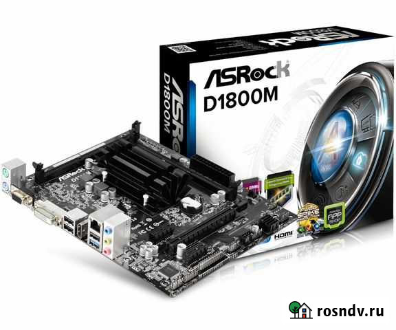 Материнская плата с процессором asrock D1800M Муром - изображение 1