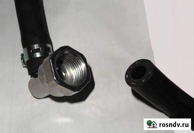 Газовый шланг новый 1,6м с хомутиком.Обмен Уфа - изображение 1