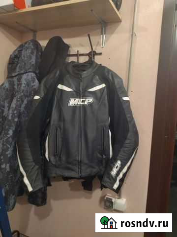 Мотокуртка кожаная мужская XL Рязань - изображение 1