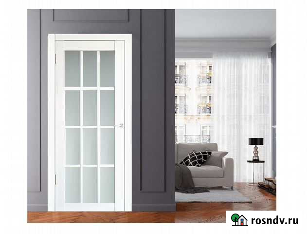 Дверь межкомнатная «Стайл В-6» Эмалит Вайт Краснодар - изображение 1