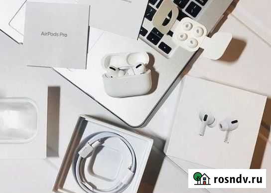 AirPods Pro + шумоподавление + прозрачность Волгоград - изображение 1